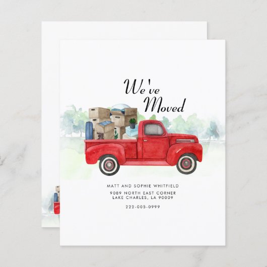 Begroting We hebben wijziging adresaankondiging ve (Voorkant / Achterkant)