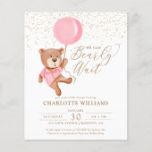 Begroting we kunnen het Baby shower van Girl afwac (Voorkant)