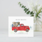 Begroting We verplaatsen Red Truck Change of Addre (Staand voorkant)