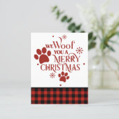 BEGROTING We willen u graag een prettige kersthond (Staand voorkant)