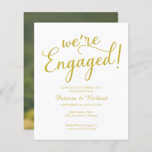 Begroting We zijn een uitnodiging van de Engagemen (Voorkant / Achterkant)