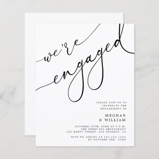 Begroting We zijn een uitnodiging van de Engagemen (Voorkant / Achterkant)