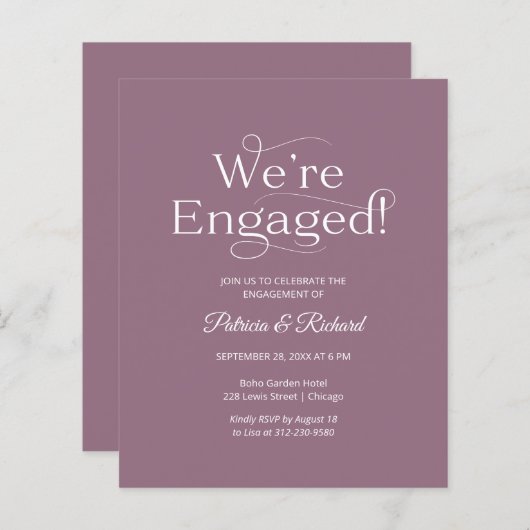 Begroting We zijn een uitnodiging van de Engagemen (Voorkant / Achterkant)