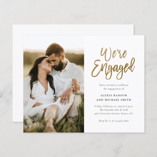 Begroting We zijn uitgenodigd voor de Verloving va (Voorkant / Achterkant)