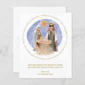 Begroting weggegooid in een woelige kerstKaart (Voorkant / Achterkant)