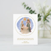 Begroting weggegooid in een woelige kerstKaart (Staand voorkant)