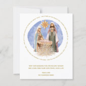 Begroting weggegooid in een woelige kerstKaart (Voorkant)