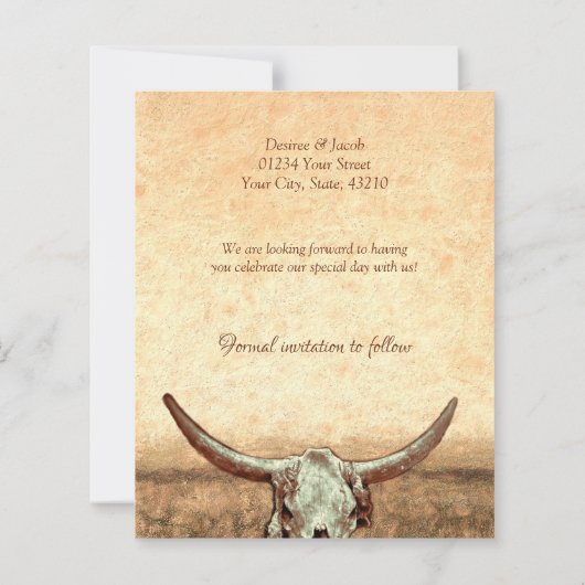 Begroting Western Oostenrijk land sparen de datum (Achterkant)