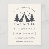 Begroting Wigwam in Bossen Birthday Camp Party (Voorkant)