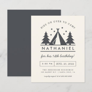 Begroting Wigwam in Bossen Birthday Camp Party