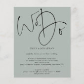 Begroting Wij doen Licht Sage QR Code Bruiloft uit (Voorkant)