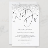 Begroting wij schrijven voor Silver Glitter Wedden (Voorkant)