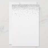 Begroting wij schrijven voor Silver Glitter Wedden (Achterkant)