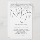 Begroting wij schrijven voor Silver Glitter Wedden (Voorkant)