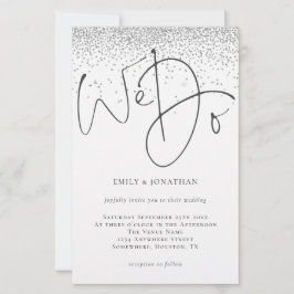 Begroting wij schrijven voor Silver Glitter Wedden