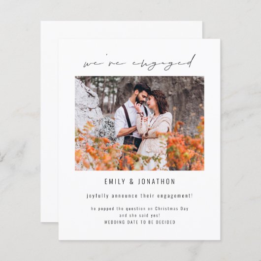 Begroting wij zijn de Beheerde Aankondiging van he (Voorkant / Achterkant)