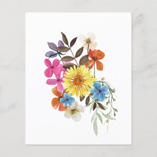 Begroting Wilde bloem 50e Jubileum Uitnodiging (Achterkant)