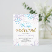 Begroting winter nederland 1ste verjaardag blauwe (Staand voorkant)