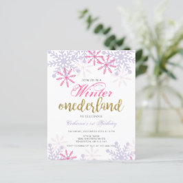 Begroting winter nederland 1ste verjaardag roze sn