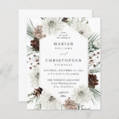 Begroting Winter White Floral & Pine Wedding (Voorkant / Achterkant)