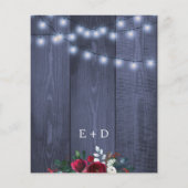 Begroting winterbruine brutaligheidsuitnodiging (Achterkant)