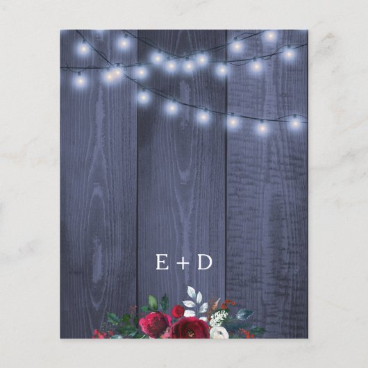 Begroting winterbruine brutaligheidsuitnodiging (Achterkant)