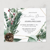 Begroting winterkleertjes en pine-kerstdinnen flyer (Voorkant)