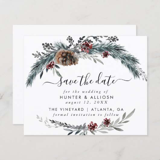 Begroting winterpine Bewaar datum (Voorkant / Achterkant)