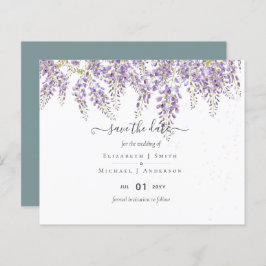 Begroting Wisteria Save Dates Dusty Sage Weddensch