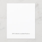 BEGROTING Witte bloemen verlaat geel bAPTISM (Achterkant)