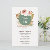 Begroting woestijn floral boho bruiloft-zitplaats (Staand voorkant)