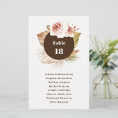 Begroting woestijn floral boho bruiloft-zitplaats (Staand voorkant)