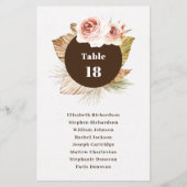 Begroting woestijn floral boho bruiloft-zitplaats (Achterkant)