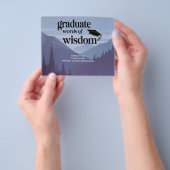 Begroting - Woorden van het Wisdom Advice Afstuder Flyer (Hand)