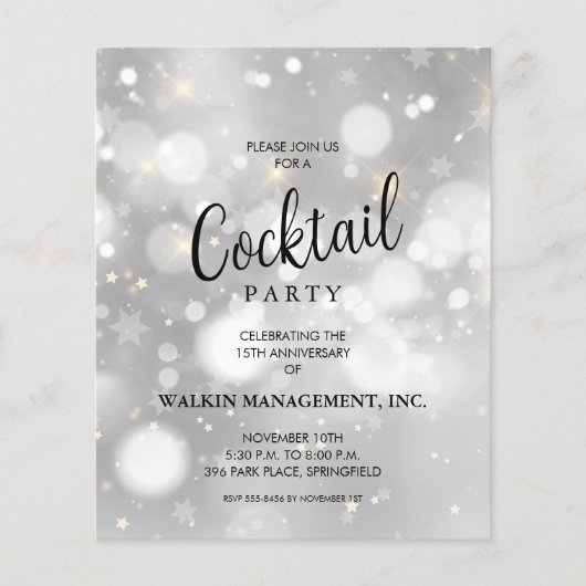 Begroting zakelijke Jubileum Flyer (Voorkant)