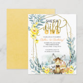 Begroting Ze is een eerste uitnodiging van één dag (Voorkant / Achterkant)