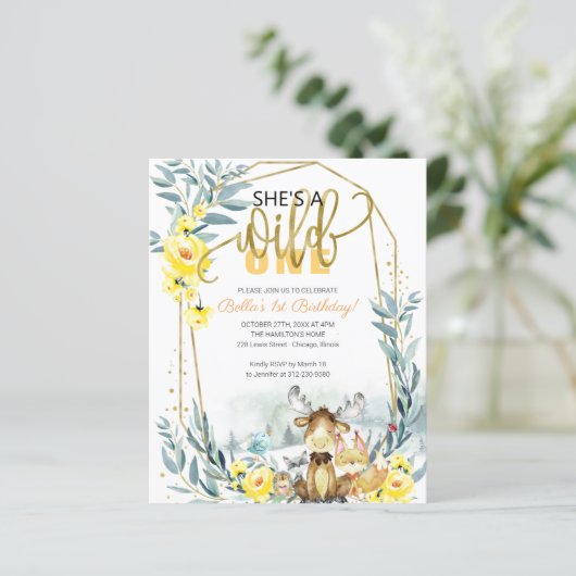 Begroting Ze is een eerste uitnodiging van één dag (Staand voorkant)