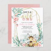 Begroting Ze is een eerste uitnodiging van één dag (Voorkant / Achterkant)