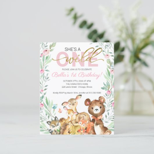 Begroting Ze is een eerste uitnodiging van één dag (Staand voorkant)