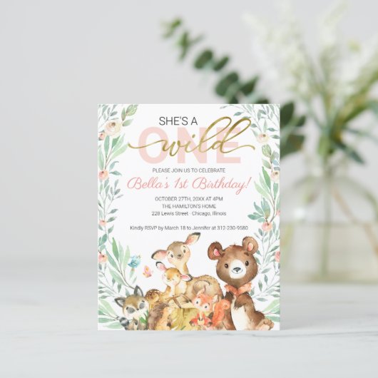 Begroting Ze is een eerste uitnodiging van één dag (Staand voorkant)