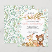 Begroting Ze is een Wilde Eerste Dag Uitnodigingen (Voorkant / Achterkant)