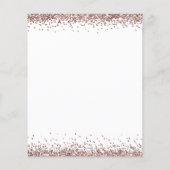 Begroting Ze zei ja Roos Gold Glitter Verloving (Achterkant)