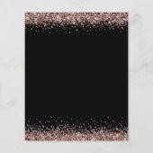 Begroting Ze zei ja Roos Gold Glitter Verloving (Achterkant)