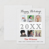 Begroting Zes foto's Collage Foto Holiday Card (Voorkant / Achterkant)