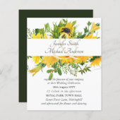 Begroting zonbloemen Moderne bruiloft Ampersand (Voorkant / Achterkant)