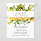 Begroting zonbloemen Moderne bruiloft Ampersand (Voorkant)