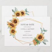 Begroting Zonnebloem Eucalyptus Geometrische bewaa Briefpapier (Voorkant / Achterkant)