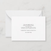 Begroting Zonnebloem Eucalyptus Weduwen Dank u Notitiekaartje (Achterkant)