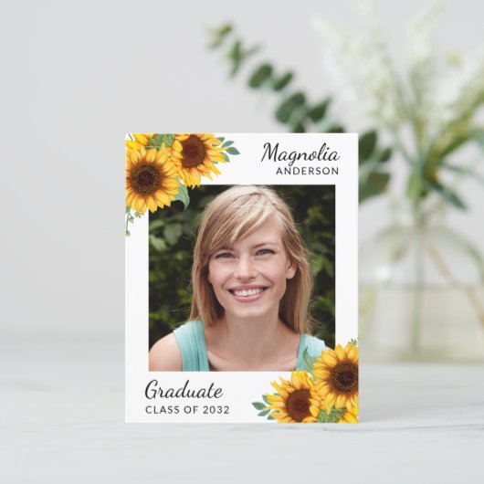 BEGROTING Zonnebloem Foto's Afstuderen bekendmakin (Staand voorkant)