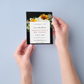 Begroting Zonnebloem & W Floral B Artsy Save the D Flyer (Hand)